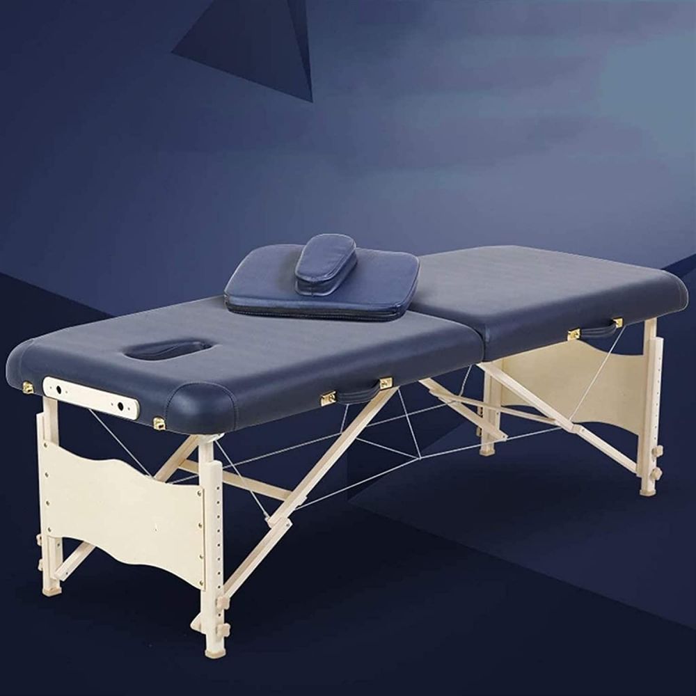 Beauty Salon Portable Double Folding Heigh Adjustable Salon Bed